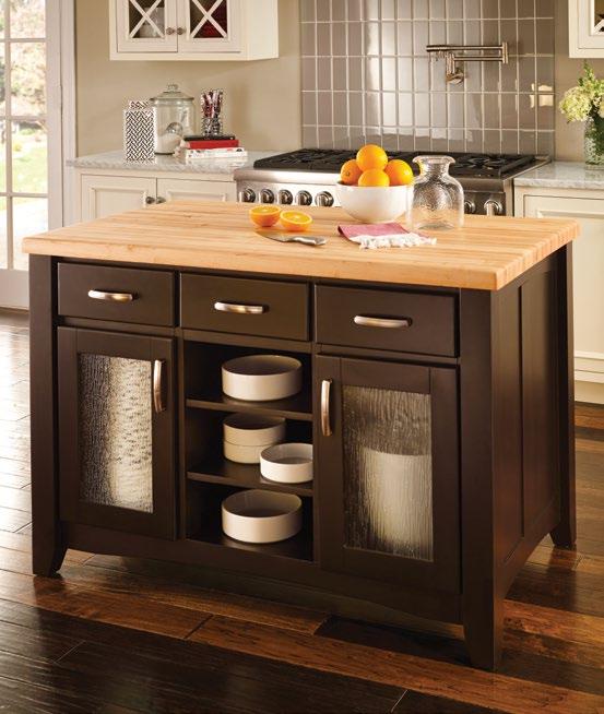 Contemporary Island three working drawers and