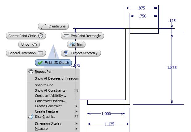 Figure 5.15 Profile with Dimension Showing * World Class CAD Challenge 61-09 * - Close this drawing file. Create a New file and draw the profile of eight lines.