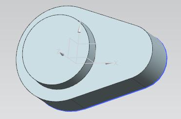 Impose for the left arc a radius of 14 mm and for the right arc a radius of 8 mm.
