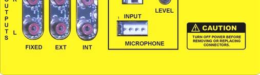 If the jukebox is to be connected to a House system to provide all of the amplification, the House system may be fed with either the INT or EXT output RCA jacks.