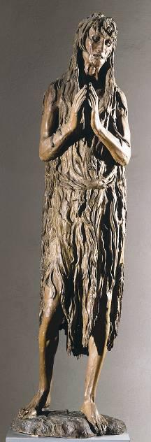 Despite Donatello s total rejec+on of the classical ideal form in this figure, the powerful force of the Magdalen s personality makes