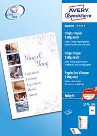 INKJET PAPER MATT Convincing quality from the market leader: Matt coated inkjet paper from Classic to Superior Superior Classic or discerning printing, such as for sales documents and brochures For