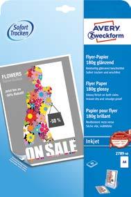 particular high quality printouts Extra smooth paper quality, satin finish on both sides for high colour definition