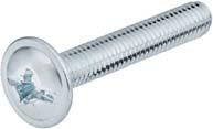 Screws and Consumables Screw with M4 thread Material: Steel galvanized Drive: PZ2 cross slot and longitudinal slot Length L mm Packing 15 0 or 1,000 022.45.154 20 022.45.207 22 022.45.225 25 022.45.252 27 022.