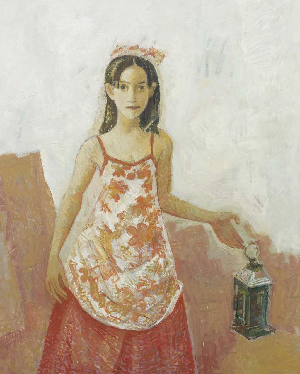 Genaddii Gogoliuk (left) Lucy with Lantern, 2018 oil on canvas