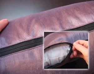 Once you re done sewing, it helps to snip the corners off as close to the seam as possible to prevent bunching.