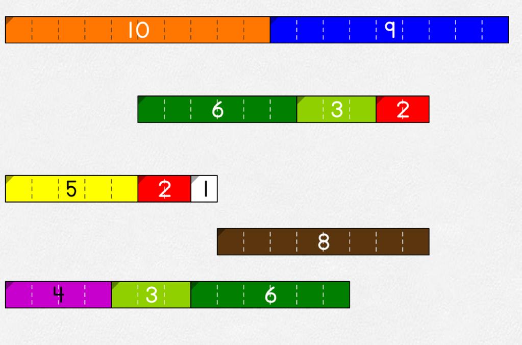 Ordering Using Whole Number Rods Activity 6 Set Up for the Activity: Open the Whole Number Rods learning tool.