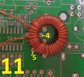 10) Now cut the 3 rd loop (the one nearest the end of the winding work), and un-twist the twisted section you made near the toroid body. 11) When you cut the loop, you therefore created two wires.