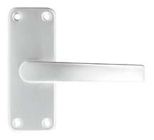 Architectural Aluminium HOPPE Edinburgh 189N Series (Face Fix) Lever on Type 266 & 267 Rectangular Plate (Sprung) Type 266-103x40mm concealed fix short plate Type 267-154x40mm concealed fix long