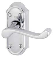 Assessed for use on 30 min fire doors Type M2710-208x49mm face fix long plate Latch, Lever Key, Euro & Bathroom HOPPE Orléans M1655 Series Lever on Type M3771EK & M3771K Radiused Plate (Sprung)