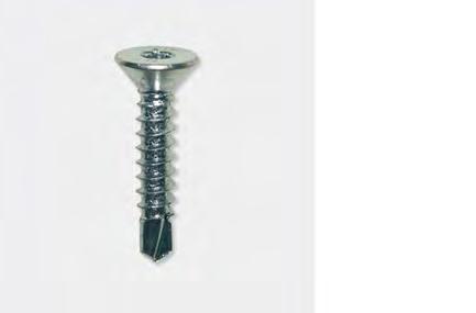 Drilling screws countersunk flat head Torx Plus Self-drilling and self-tapping screws Galvanized steel screws white. Ideal for fixing of every kind with maximum grip. Torx imprint.