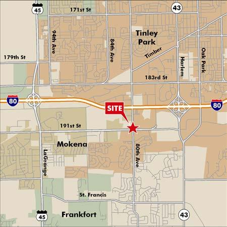 (28) TRUCK DOORS (17) TRUCK DOORS COMMERCIAL DEVELOPMENT OPPORTUNITY ±37.12 ACRES AT THE NWC OF 80TH AVENUE AND 191ST ST, UNINCORPORATED MOKENA, IL ±35.