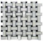Imperial White Carrara 18 x18 1 Hexagon - Honed 1 x2 -Honed