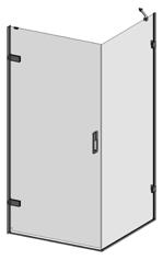 Hinge Door + Side Panel Instruction Manual KL+ KR Important Information Toughened glass is completely safe for use in our shower enclosures and bath screens; providing our products are installed