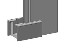 Place the Foam Seal to the inside of the Panel Profile and push it in up to the screws,