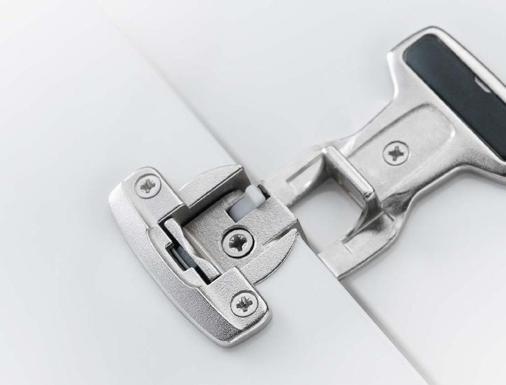 Our range of hinges for furniture in offices and public buildings is the best example of that.