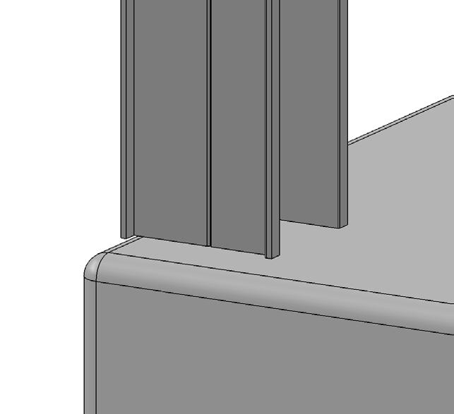 Step 2 - Wall Profiles 0mm to 2mm 5 7. Take one of the Wall Profiles and position it 0mm to 2mm in from the front of the tray. 2. Ensure the Wall Profile is completely vertical using a Spirit Level then using a pencil mark the wall through the slots.