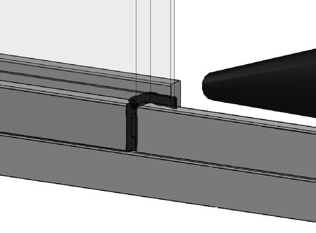 . Take note that the Bottom Seal is rebated at each end, the end that will go at the Hinged Panel side is the end to cut.