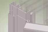 a. When maneuvering the door panel in place, be sure the edge of the hinge fully engages