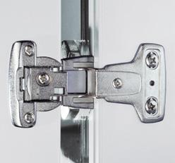 Dismounting The hinge connection can be released with a twist of a flat blade.