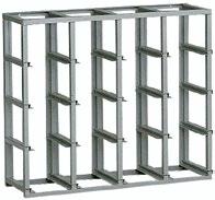 storage containers snap-fit shelving system shelves with reinforcement - LOAD CAPACITY 300 kg ORD. NO. D 93401 01 dim.
