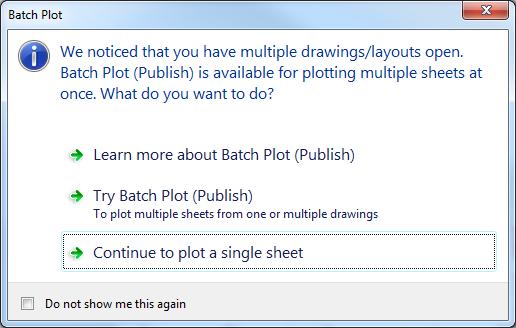 Publishing (PUBLISH) is the best method for printing multiple sheets all at one time and is most commonly used for printing full sets associated with Sheet Set s [see Section 7.0 Sheet Set Manager].