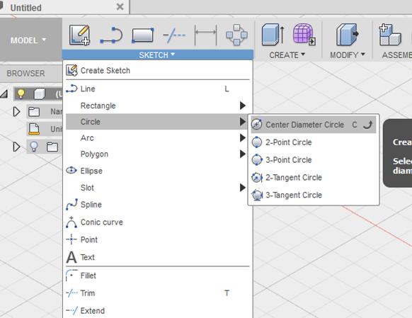 Sketching the outline of your straw support 1 Select
