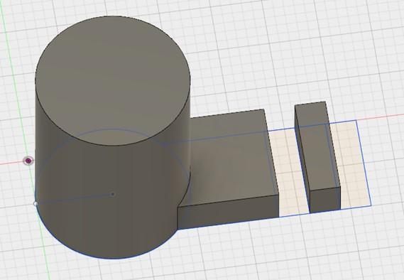 circle and extrude it to a height of 20mm.