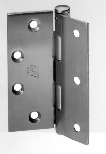 Half Mortise Plain Bearing Hinges Five Knuckle Standard Weight Series (Reversible) T2774 or furnished in : on hinge side specify T4774) 4 1 2 114.3.