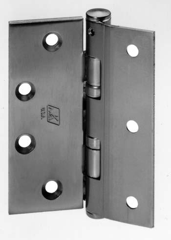 Five Knuckle Standard Weight Series (Reversible) TA3374 TA2774 or furnished in : TB (ball bearing) TCA (concealed bearing) on hinge side specify TA4374 or TA4774) 4 1 2 114.3.134 5 127.0.