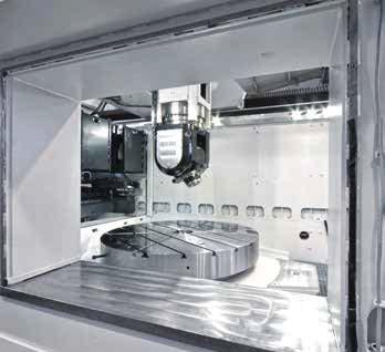 workpiece sizes and piece numbers High dynamic rotational axes (milling head, rotary table) with powerful highly