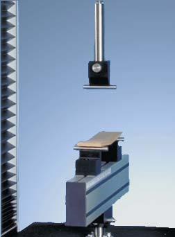 Constructed of aluminum with steel anvils, the fixture has an adjustable test span of 10 to 300 mm (0.4 to 11.8 in).
