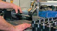 A hard-wearing, oil-resistant rubber bellows system protects the thread and the precision press fit from contamination.