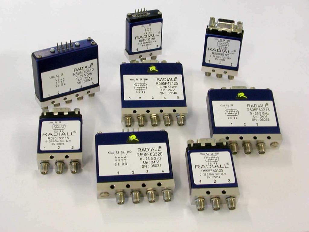 PAGE 1/12 ISSUE 22-06-2018 SERIES DP3T/SPDT PART NUMBER R595 XXX XXX DP3T-SPDT Coaxial Switches DC to 6 GHz, DC to 20 GHz, DC to 26.