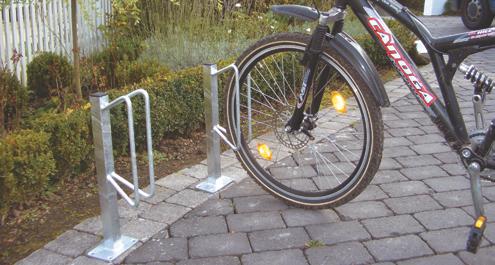 Bicycle rack Individual stands Stand of Ø 12 mm round steel welded to vertical tube 40 x 40 mm height approx.