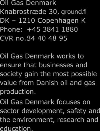 To The oil and gas sector in Denmark From Oil Gas Denmark Date 12.09.