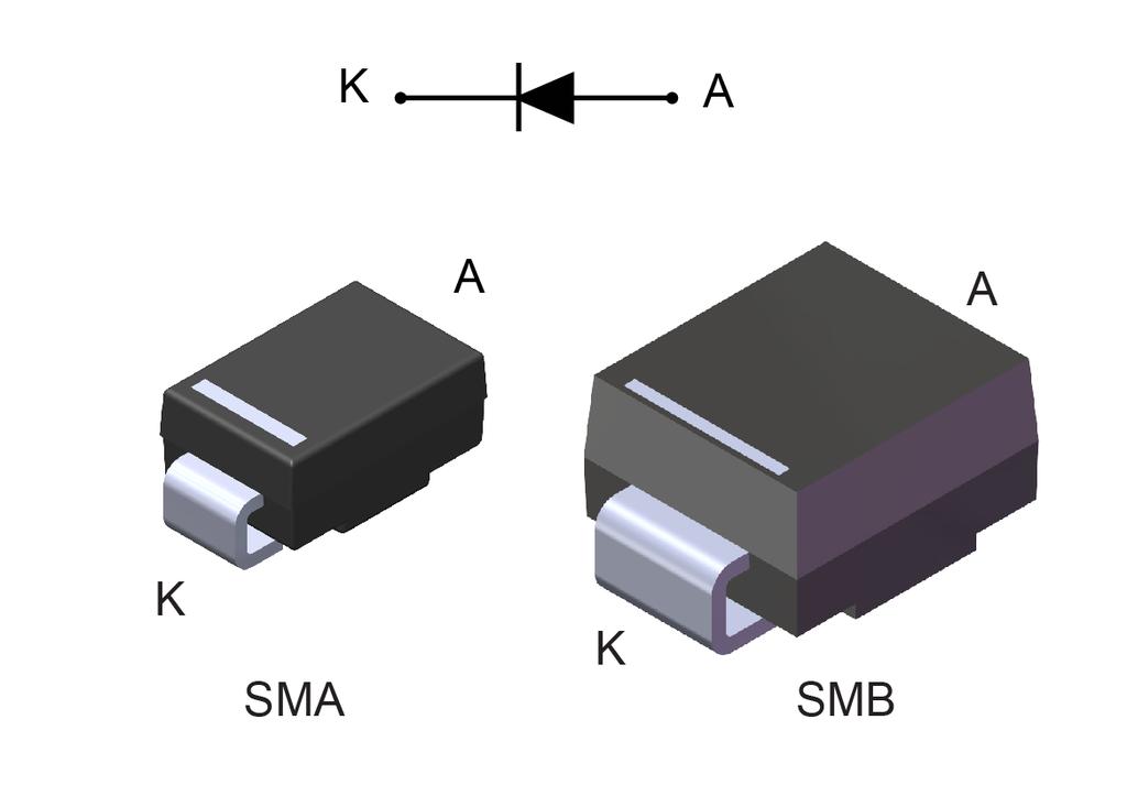 Datasheet 1 A - 30 V power Schottky rectifier Features Very low forward voltage drop for less power dissipation Optimized conduction/reverse losses trade-off which means the highest yield in the