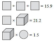 Mathematical Reasoning 16. In the given figure, the area of the shaded square is 196 rectangle EFGH? cm 2.