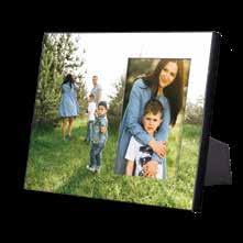 Available in three sizes FOLDED WOOD PHOTO DISPLAY Two 6" x 6" square brass hinged wood panels