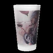 FROSTED PINT GLASS Photo(s) can be displayed as single image or