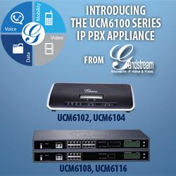 Grandstream IP Telephony The UCM6100 Series is an innovative IP PBX appliance designed to bring enterprise-grade Unified Communications and Security Protection features to small-to-medium businesses