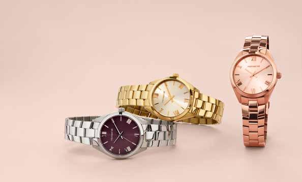 LADIES' WATCHES For a thoughtful gift she will treasure for years to come, choose from our exclusive range of timeless timepieces.