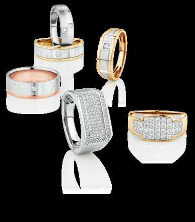 THE PERFECT GIFT FOR HIM Give him something meaningful that makes a statement, with bold diamond