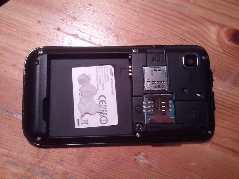 I added a piece of sticky tack, to cover up the IMEI