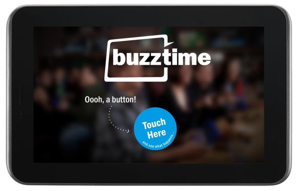 Tablet Playmakers Tablet Playmakers are intuitive, easy-to-use, wireless, touchscreen devices provided to you by Buzztime that allow your location s patrons to register and play Buzztime games