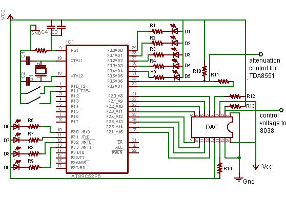 2.1.1.Circuit Details AT89C52 micro controller has been used for the digital part of the circuit as shown in Figure 3.