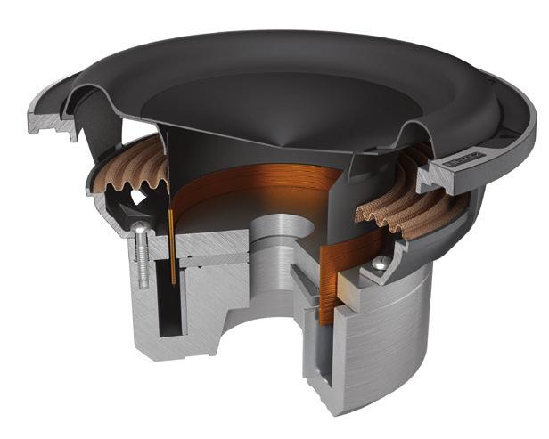 To make the most of the capability of this special mobile voice coil, through the use of the FEA simulation technology, a specific magnet assembly has been optimized, Standard employing a 5 mm thick
