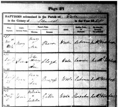 William and Isabella Geep must have left South Petherton, sometime between 1851