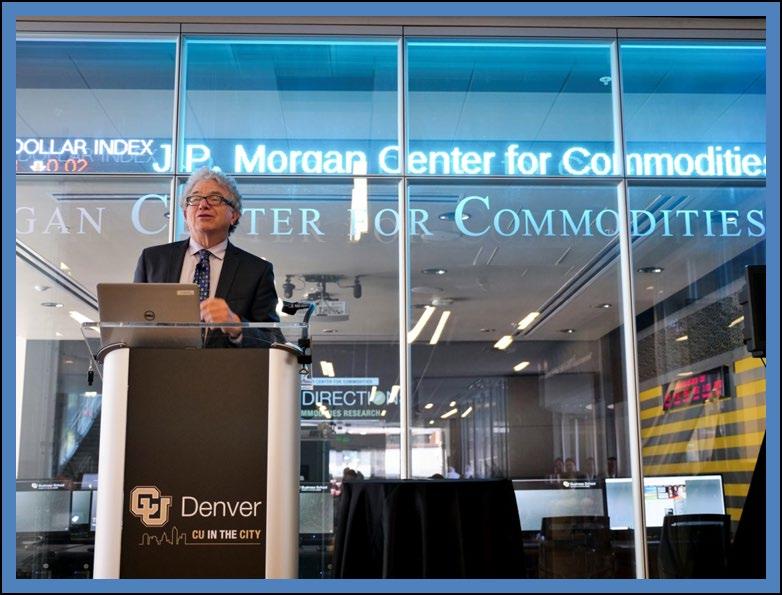 J.P. Morgan Center for Commodities at the University of Colorado Denver Business School Update from the Research Director of the J.P. Morgan Center for Commodities (JPMCC) Jian Yang, Ph.D., CFA J.P. Morgan Endowed Research Chair, JPMCC Research Director, and Professor of Finance and Risk Management, University of Colorado Denver Business School Dr.