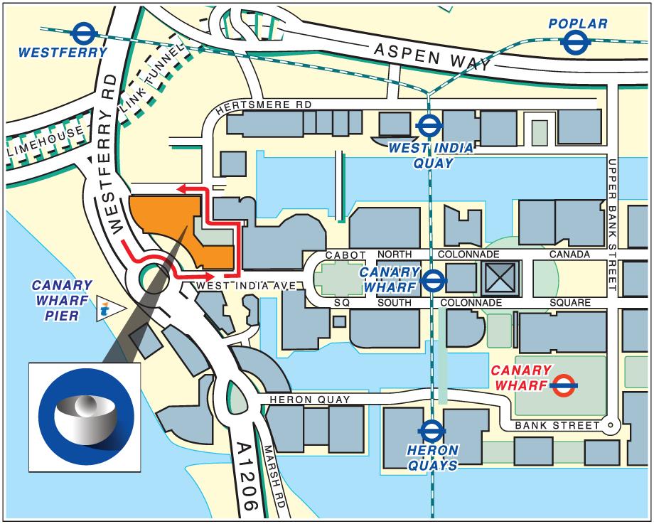 Practical information Venue The European Medicines Agency can be reached: By Docklands Light Railway (DLR) The Agency is a short walk from either Westferry station or Canary Wharf station on the DLR.